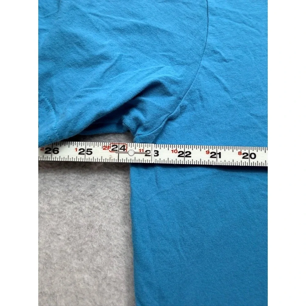 The North Face Mens Blue Box Logo Graphic T-Shirt Never Stop Exploring XL